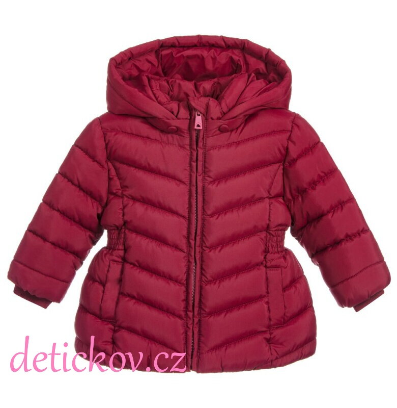Mayoral baby zimní kabátek  tmavě růžový malinový