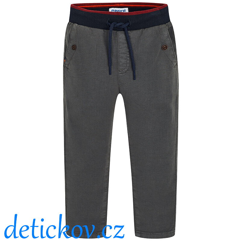 Mayoral mini boy pohodlné jogger kalhoty šedé Mayoral mini boy pohodlné jogger kalhoty šedé