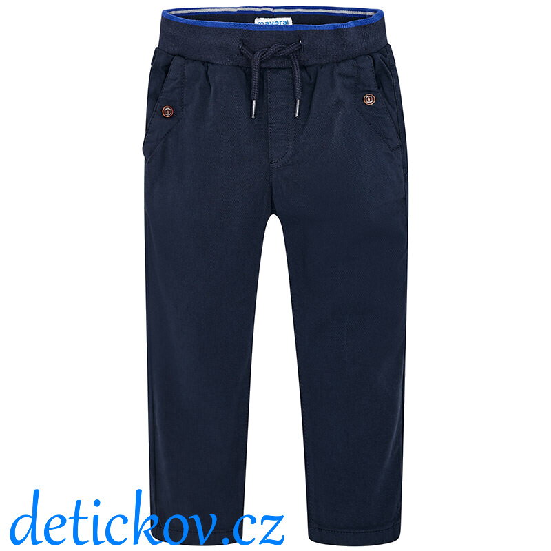 Mayoral mini boy pohodlné jogger kalhoty modré Mayoral mini boy pohodlné jogger kalhoty modré