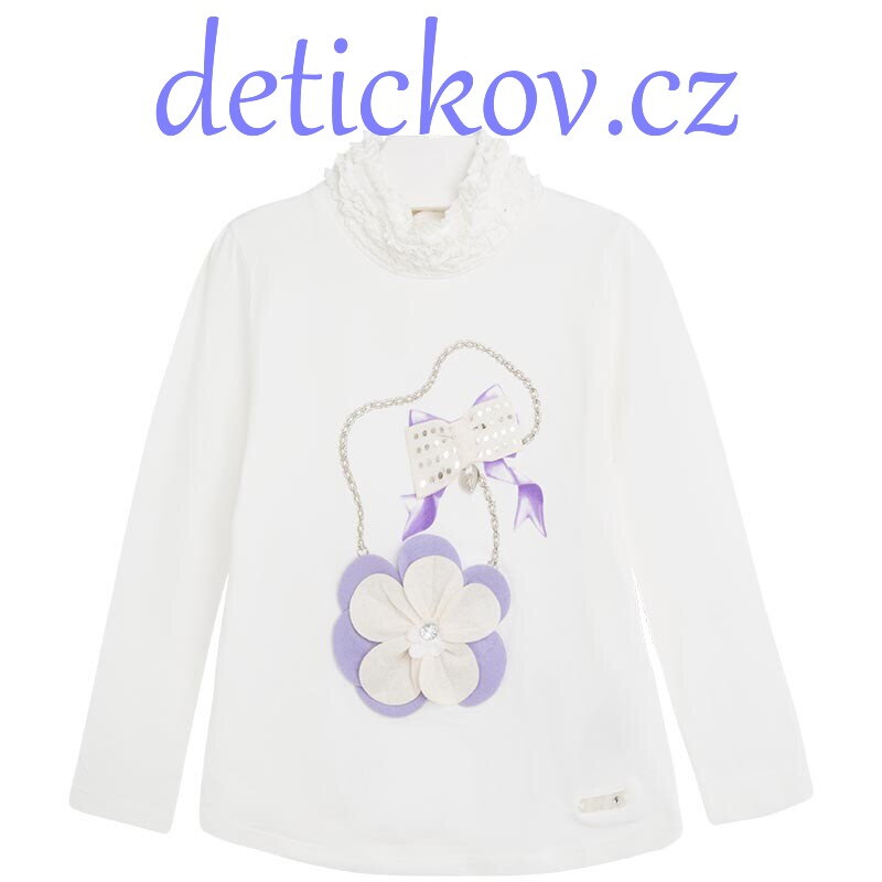 Mayoral mini girl triko s roláčkem ,, Mašlička,, fialová