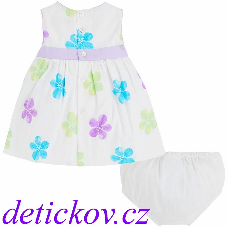 Mayoral baby šatičky s kalhotkami ,, LILA kytičky,, Mayoral baby šatičky s kalhotkami ,, LILA kytičky,,