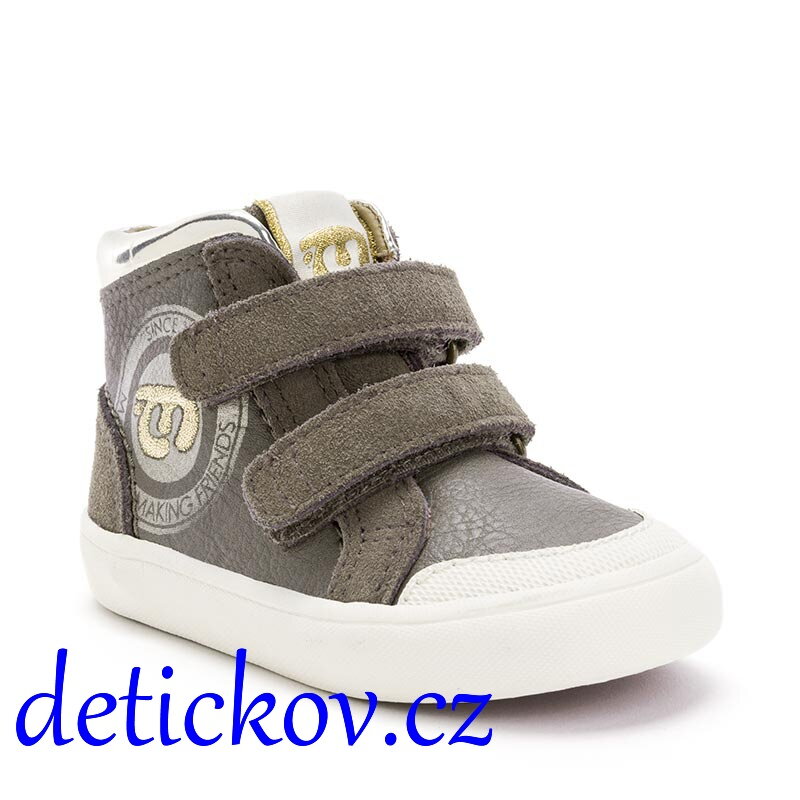 Mayoral baby chlapecké kotníčkové polokožené boty šedé Mayoral baby chlapecké kotníčkové polokožené boty šedé