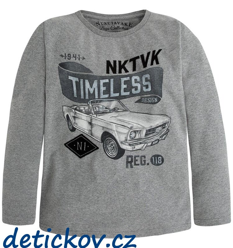 Mayoral boy triko dlouhý rukáv ,,Timeless,, šedé Mayoral boy triko dlouhý rukáv ,,Timeless,, šedé