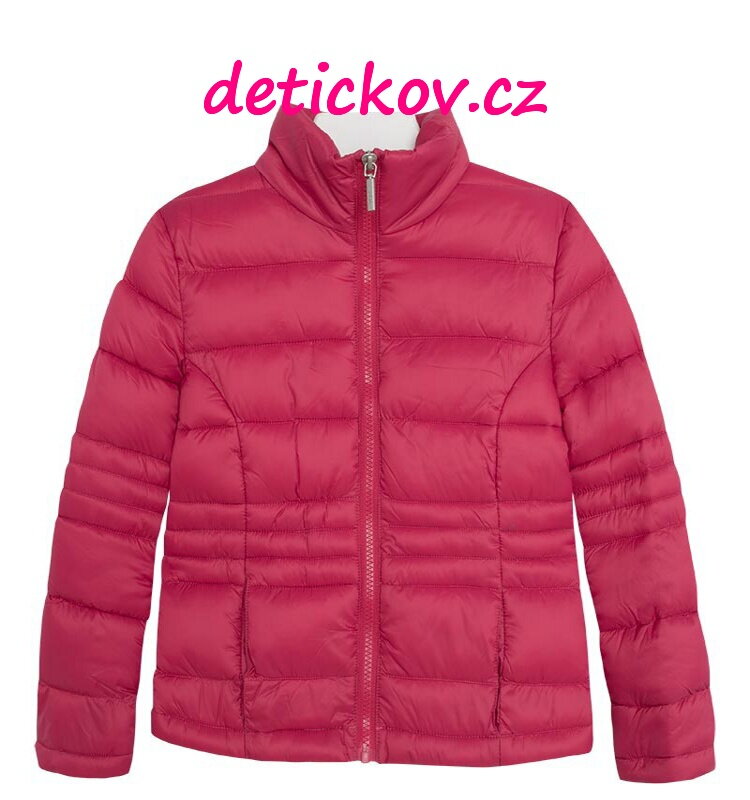 Mayoral girl lehoučká ( soft) prošívaná zimní bunda JAHODOVÁ Mayoral girl lehoučká ( soft) prošívaná zimní bunda JAHODOVÁ