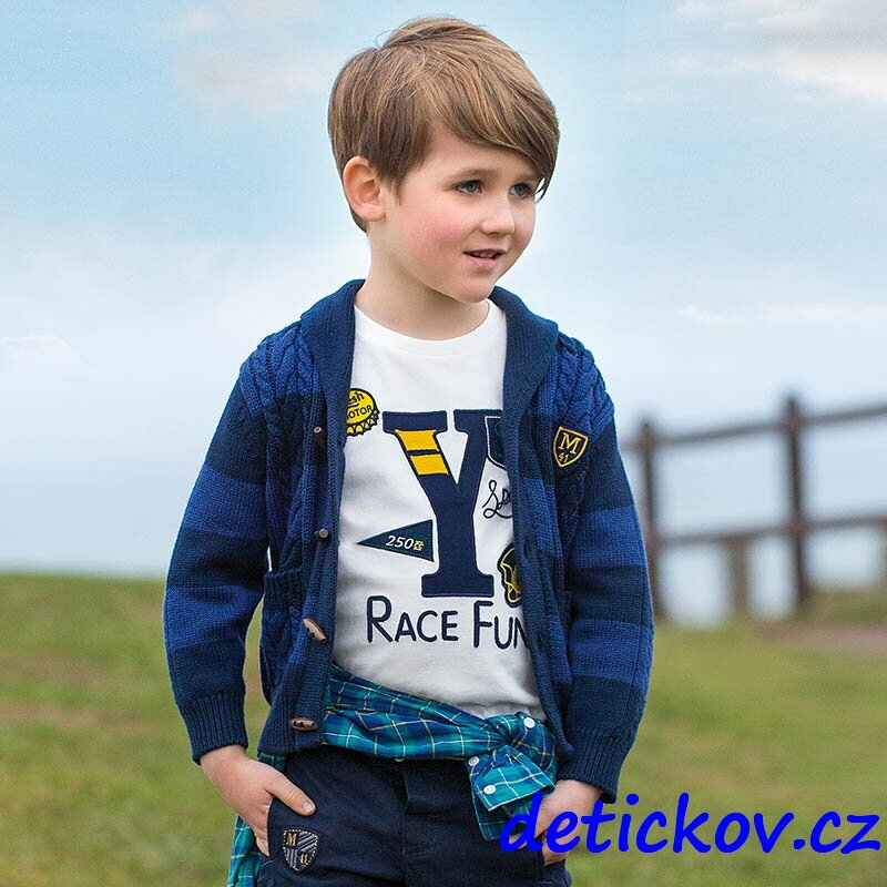 Mayoral mini boy bílé triko ,,Race fun,, Mayoral mini boy bílé triko ,,Race fun,,