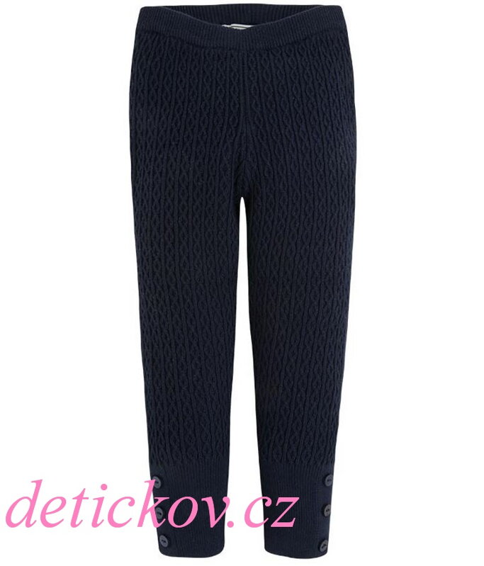 Mayoral mini girl dlouhé pletené legínky tmavě modré s knoflíčky Mayoral mini girl dlouhé pletené legínky tmavě modré s knoflíčky