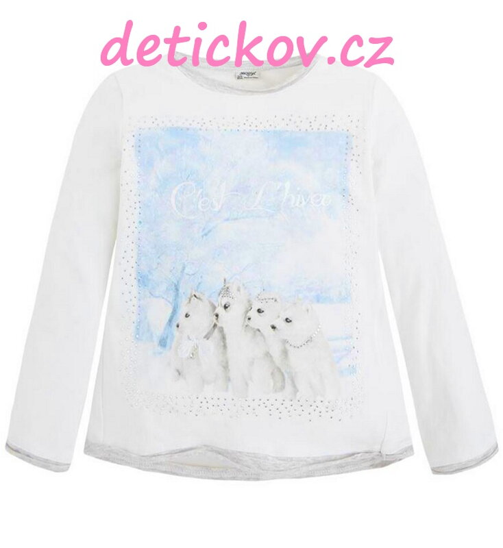 Mayoral mini girl triko "Vlci" modré Mayoral mini girl triko "Vlci" modré