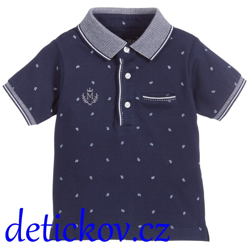 Mayoral baby polo s krátkým rukávem modré Mayoral baby polo s krátkým rukávem modré