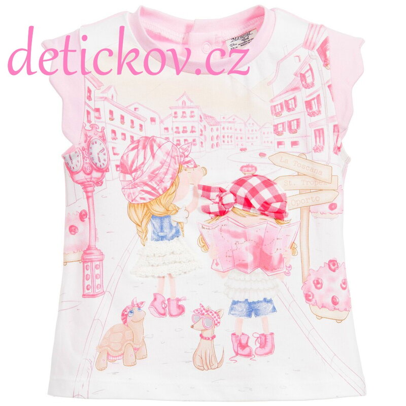 Mayoral baby tričko ,,Toscana,, růžové Mayoral baby tričko ,,Toscana,, růžové