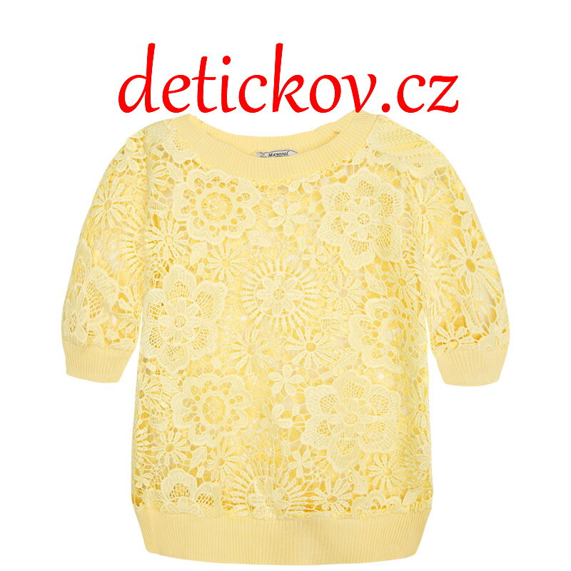 Mayoral girl žlutý krajkový top Mayoral girl žlutý krajkový top