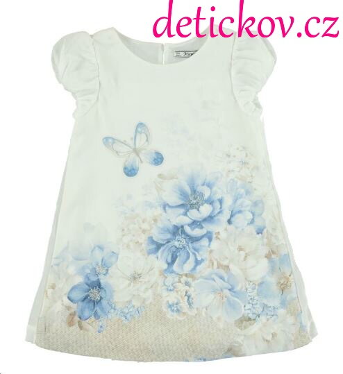 Mayoral mini girl pohodlné šifonové šatičky ,, Motýl,, modré Mayoral mini girl pohodlné šifonové šatičky ,, Motýl,, modré