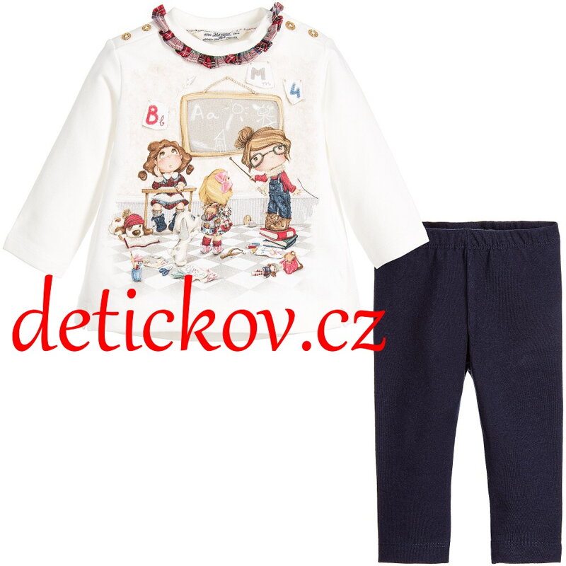 Mayoral baby girl komplet ,, ŠKOLA,, modrý Mayoral baby girl komplet ,, ŠKOLA,, modrý