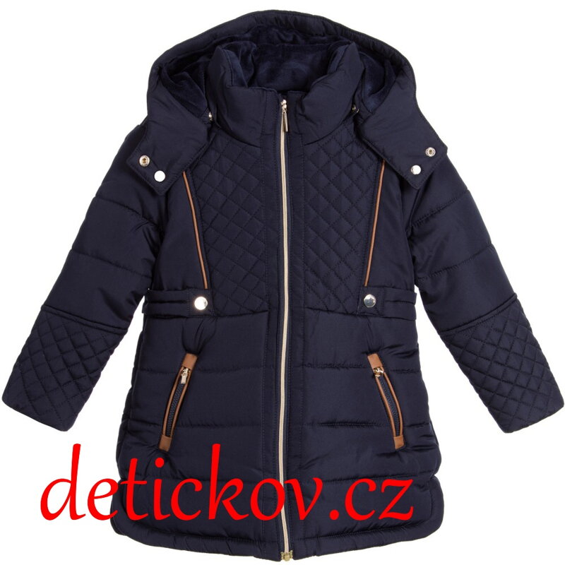 Mayoral mini girl zimní kabátek tmavě modrý Mayoral mini girl zimní kabátek tmavě modrý