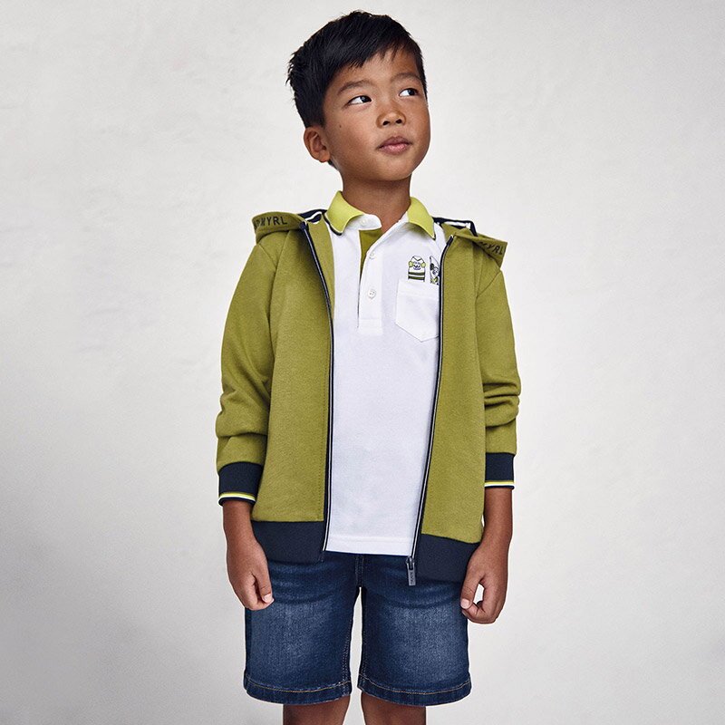 Mayoral mini boy mikina s kapucí na zip b. 24 Mayoral mini boy mikina s kapucí na zip b. 24