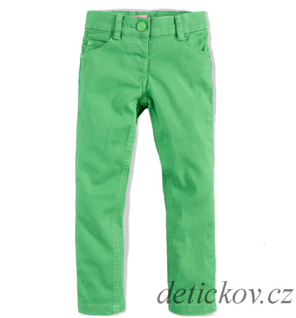 zelené dětské kalhoty - rifličky dívčí