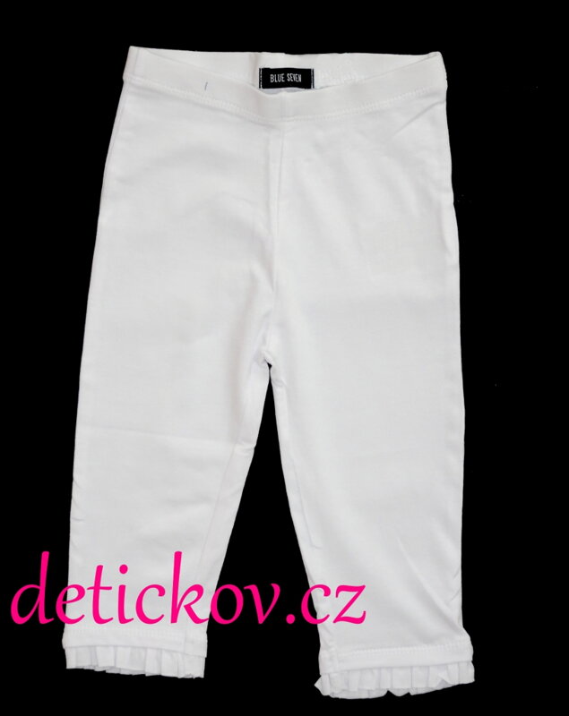 BS mini girl 3/4 legínky bílé kanýrek BS mini girl 3/4 legínky bílé kanýrek