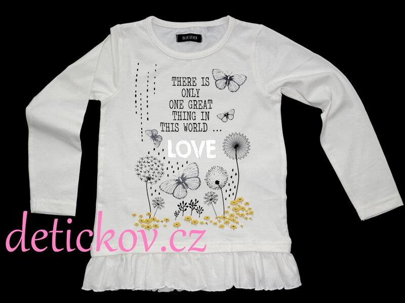 BS dívčí halenka- triko ,,LOVE,, bílé BS dívčí halenka- triko ,,LOVE,, bílé