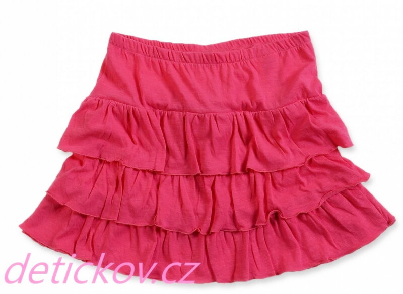 dívčí girl růžová sukýnka s kanýry dívčí girl růžová sukýnka s kanýry