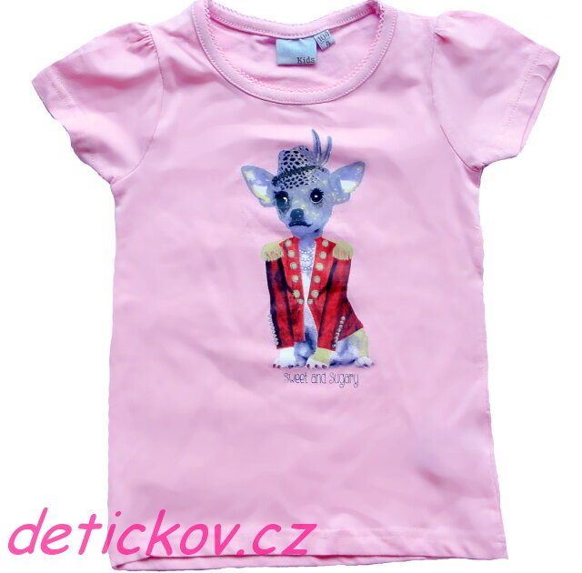 světle růžové dívčí tričko BS ,,Sweet and sugary,, světle růžové dívčí tričko BS ,,Sweet and sugary,,