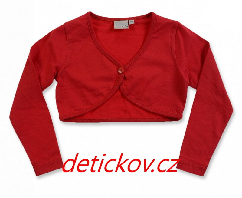 červené bolerko BS z mako bavlny červené bolerko BS z mako bavlny