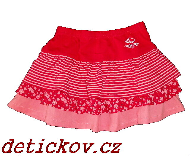 pohodlná kanýrová červená sukýnka BS ,, Sea life,, pohodlná kanýrová červená sukýnka BS ,, Sea life,,