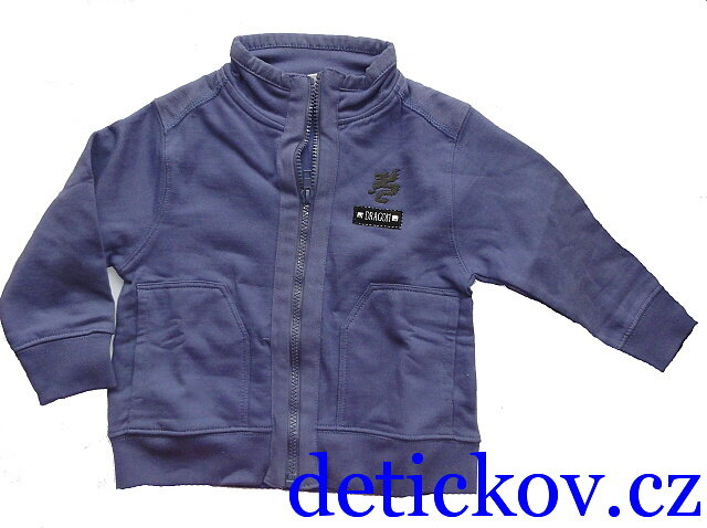 mikina na zip DRAK modrá mikina na zip DRAK modrá
