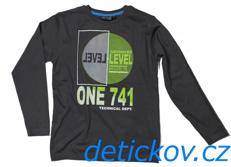šedé tričko s dlouhým rukávem Blue Seven šedé tričko s dlouhým rukávem Blue Seven