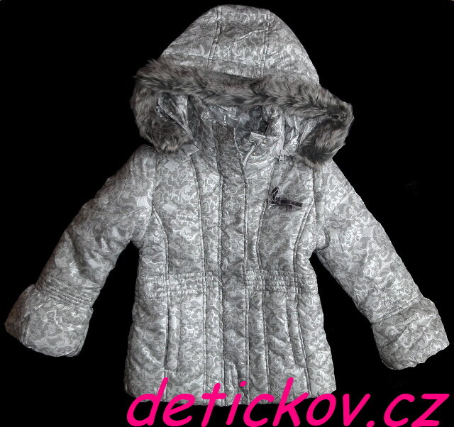 luxusní kabátek coccodrillo stříbrný