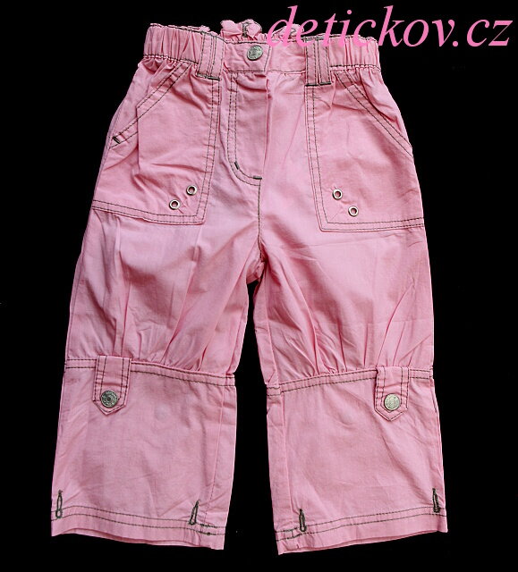 růžové kojenecké plátěné kalhoty dirkje