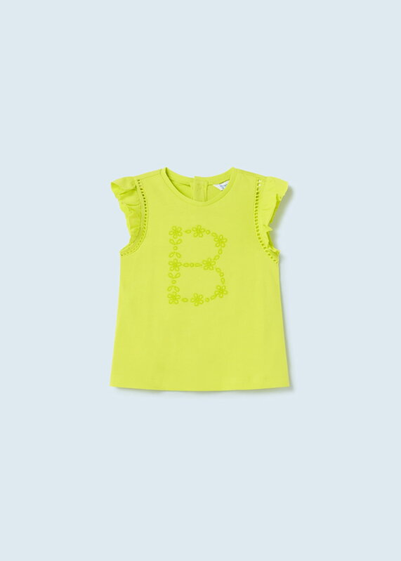 Mayoral baby girl žluté tričko "B" b. 086