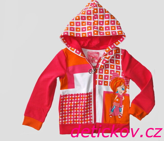 Mayoral mini girl růžová mikina s panenkou Mayoral mini girl růžová mikina s panenkou