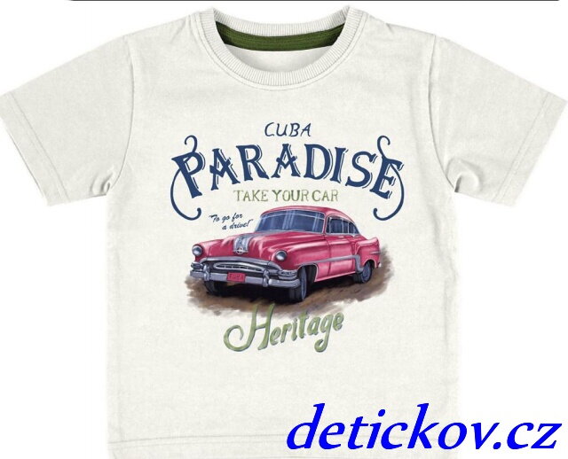  tričko CUBA-PARADISE bílé