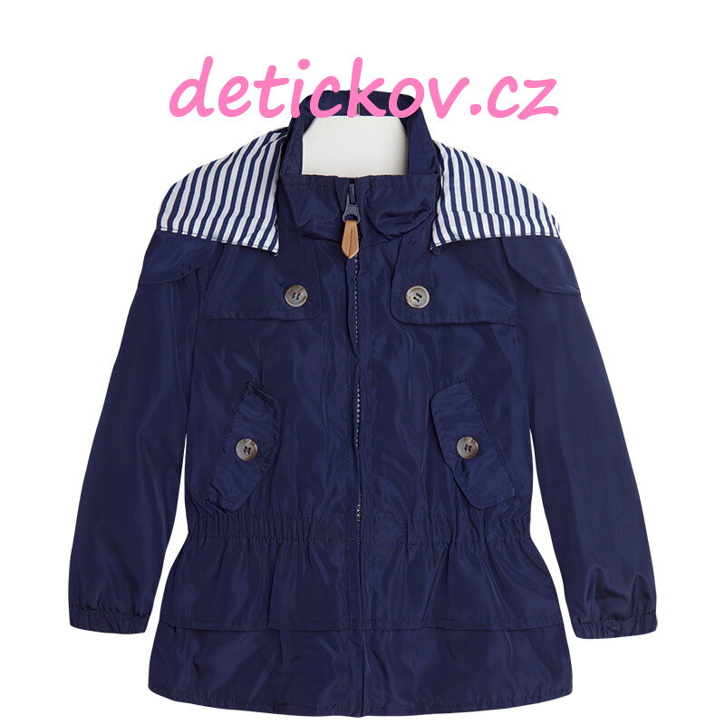 Mayoral mini girl nepromokavá parka lesklá modrá Mayoral mini girl nepromokavá parka lesklá modrá
