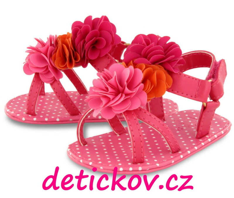 Mayoral capáčky sandálky růžové s kytkami