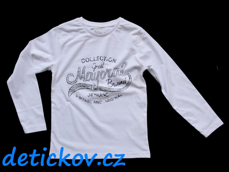 Mayoral mini boy bílé triko basic Mayoral mini boy bílé triko basic