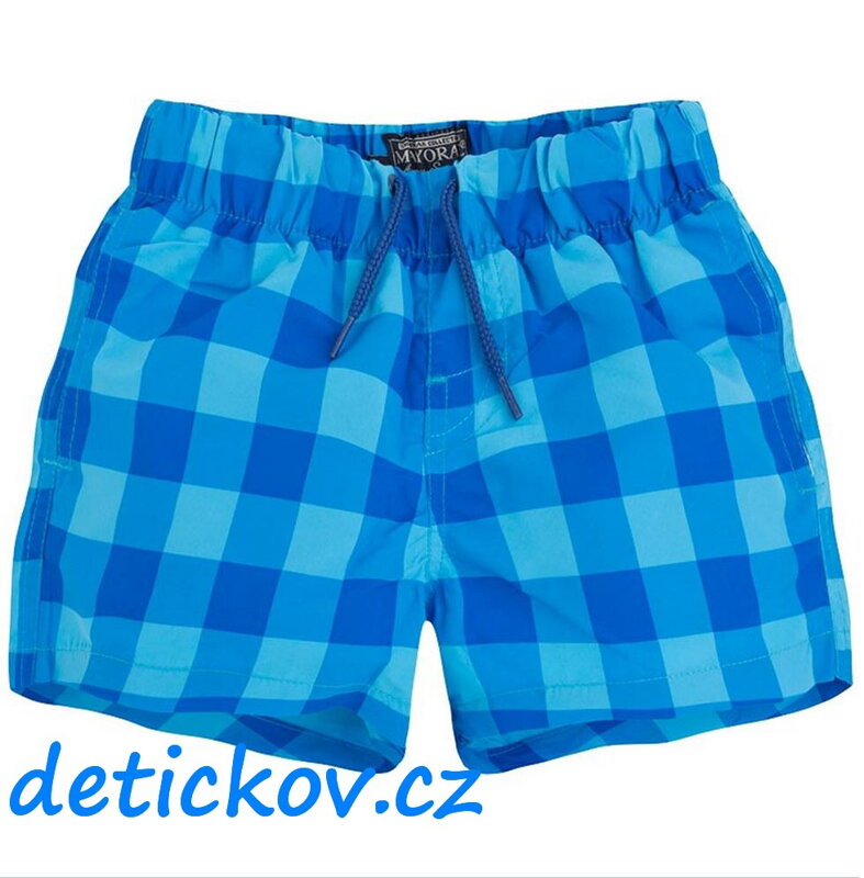 Mayoral boy koupací bermudy káro tyrkysové Mayoral boy koupací bermudy káro tyrkysové