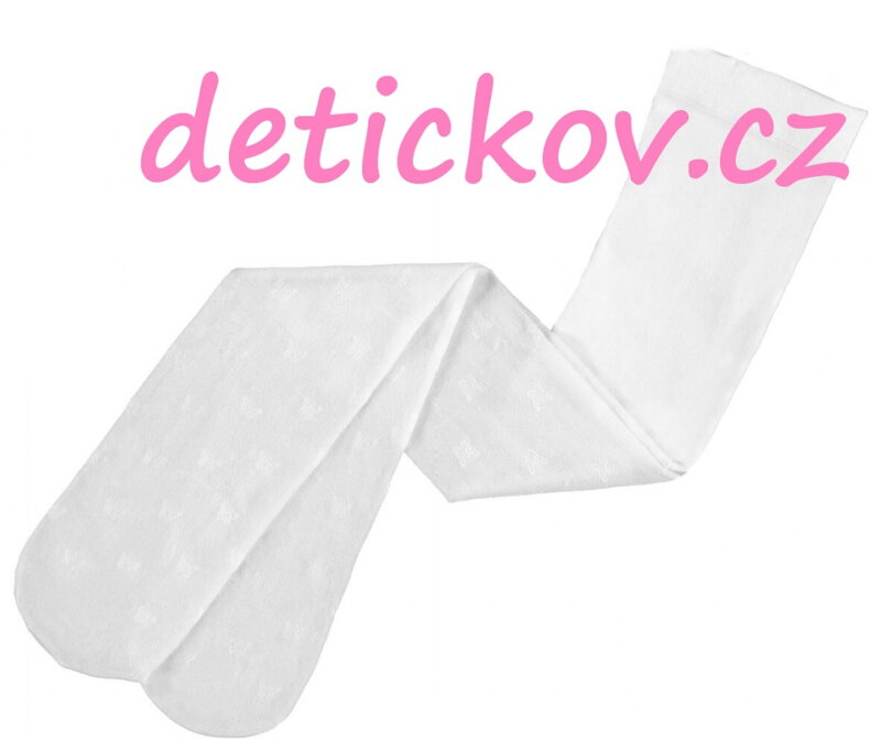 Mayoral mini girl bílé slabé punčocháčky se vzorečkem Mayoral mini girl bílé slabé punčocháčky se vzorečkem