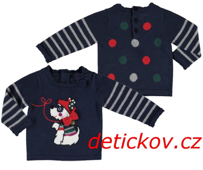 Mayoral baby dívčí svetřík,, Pejsek na řetízku,, Mayoral baby dívčí svetřík,, Pejsek na řetízku,,
