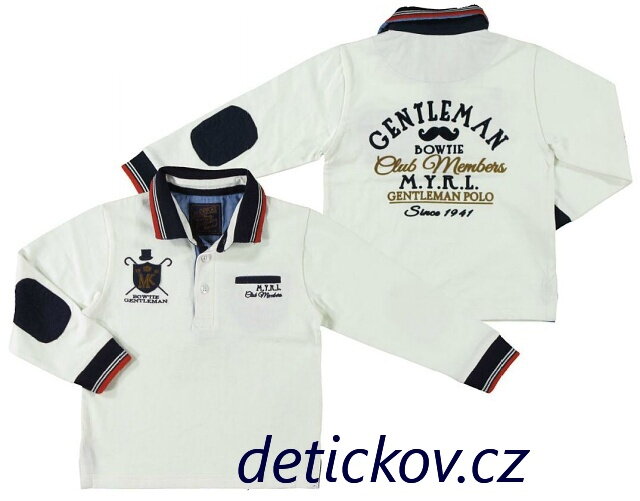 Mayoral mini boy polo Gentleman bílé Mayoral mini boy polo Gentleman bílé