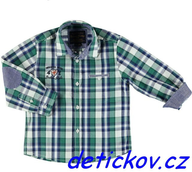 Mayoral mini boy košile dlouhý rukáv zelená kostička Mayoral mini boy košile dlouhý rukáv zelená kostička
