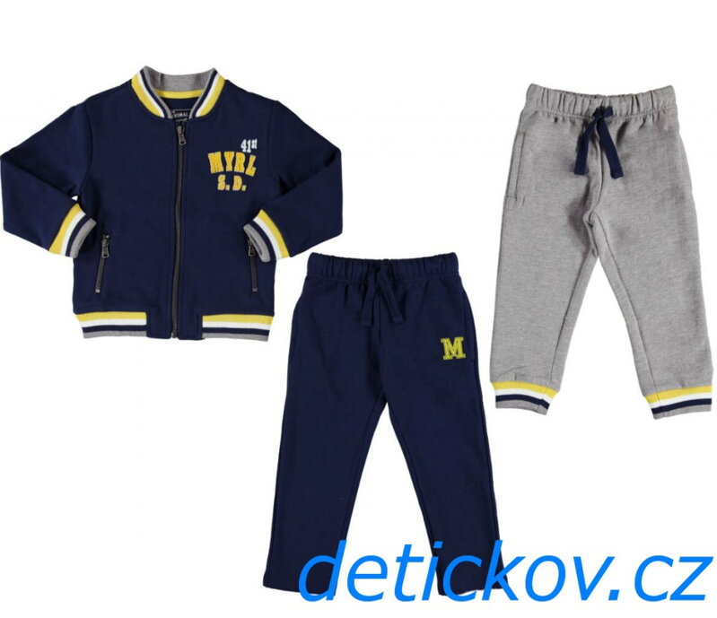 Mayoral mini boy chlapecká souprava se 2 ks tepláků Mayoral mini boy chlapecká souprava se 2 ks tepláků