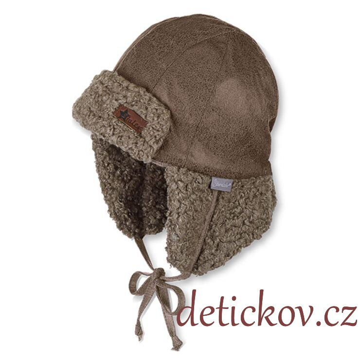 Sterntaler zimní čepice- beranice hnědá pilotka Sterntaler zimní čepice- beranice hnědá pilotka