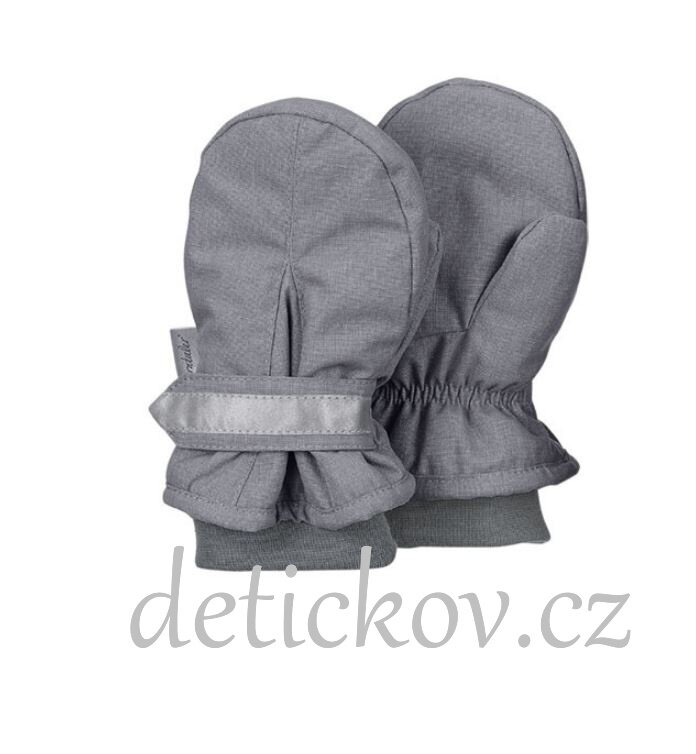 Sterntaler rukavice palčáky šedé s reflexním proužkem Sterntaler rukavice palčáky šedé s reflexním proužkem