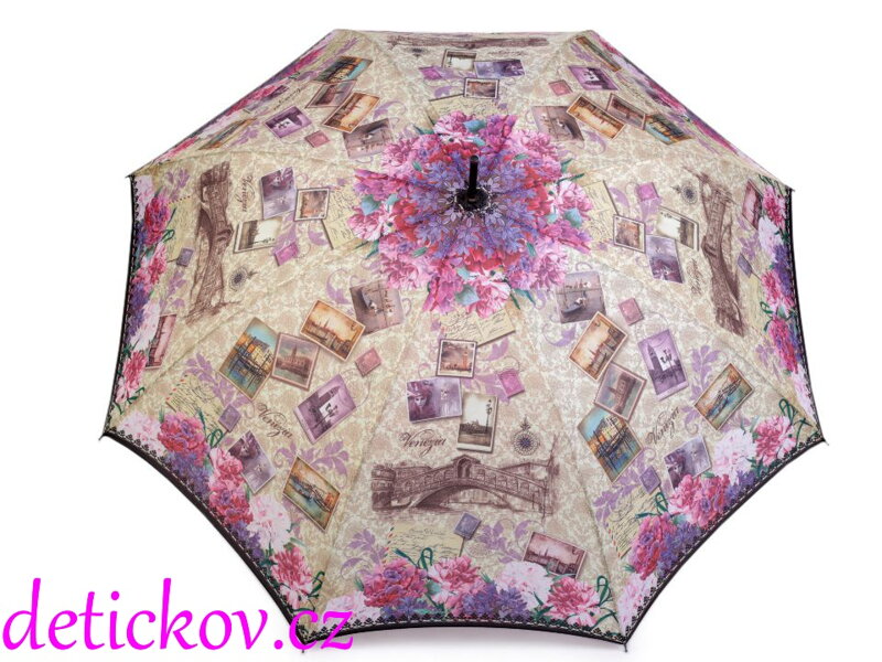 Dámský-dívčí vystřelovací deštník Benátky Dámský-dívčí vystřelovací deštník Benátky