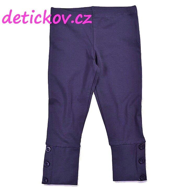 BS mini girl dlouhé legínky modré s knoflíky BS mini girl dlouhé legínky modré s knoflíky