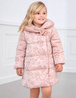 Abel&Lula luxusní dívčí kabát oboustranný růžový b. 055