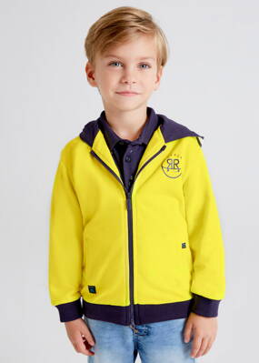 Mayoral mini boy mikina s kapucí žlutá b. 039