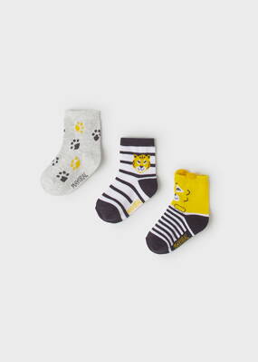 Mayoral baby boy set 3 páry ponožek "Zvířátka" b. 040