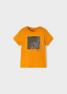Mayoral mini boy tričko "Tygr" oranžové b. 048